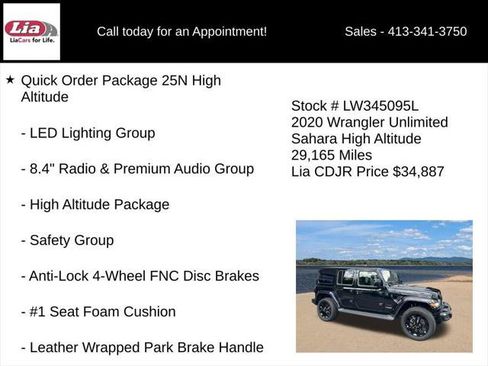 Certified 2020 Jeep Wrangler Unlimited Sahara AWD/4WD image 6