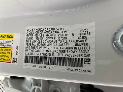 New 2026 Honda Civic Sport Touring image 18