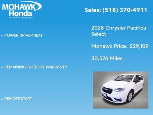 Used 2025 Chrysler Pacifica Select FWD image 14