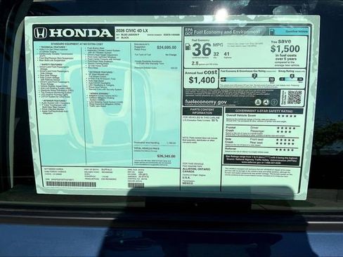 New 2026 Honda Civic LX image 14