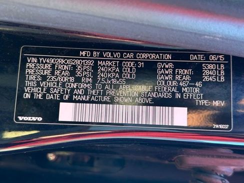 Used 2016 Volvo XC60 T6 w/ Climate Package image 15