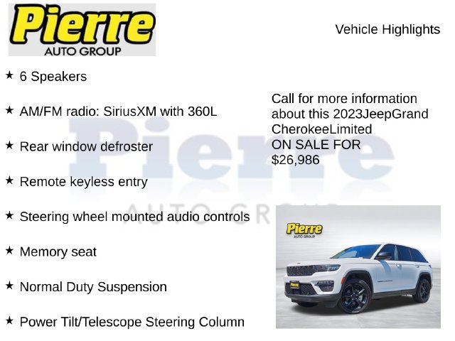 Used 2023 Jeep Grand Cherokee Limited w/ Luxury Tech Group II AWD/4WD image 14