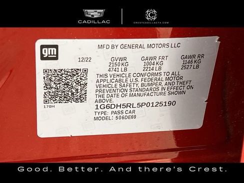 Certified 2023 Cadillac CT4 V w/ Navigation Package image 34