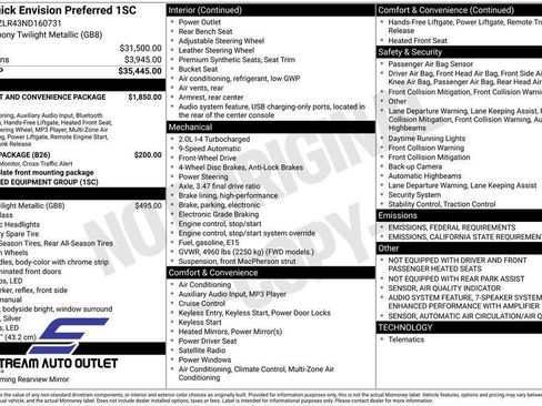 Used 2022 Buick Envision Preferred image 38