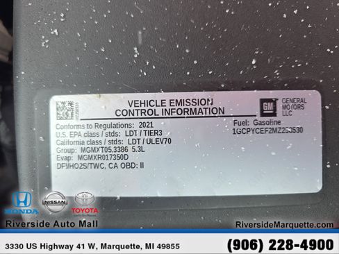 Used 2021 Chevrolet Silverado 1500 Custom Trail Boss w/ LPO, Dark Essentials Package image 14