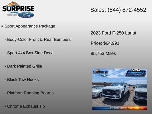 Used 2023 Ford F250 Lariat w/ Sport Appearance Package AWD/4WD image 6