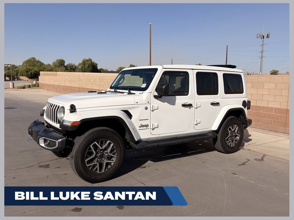 Used 2024 Jeep Wrangler Unlimited Sahara w/ Technology Group AWD/4WD 360° Tour