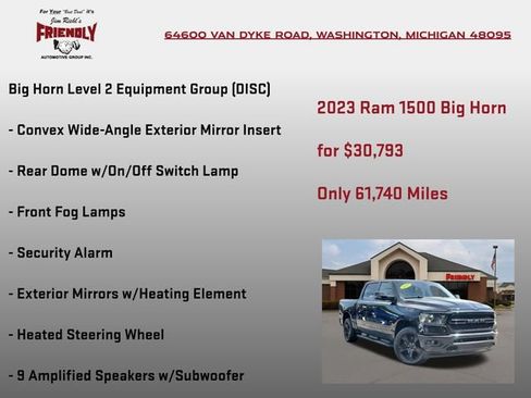 Used 2023 RAM 1500 Big Horn AWD/4WD image 20