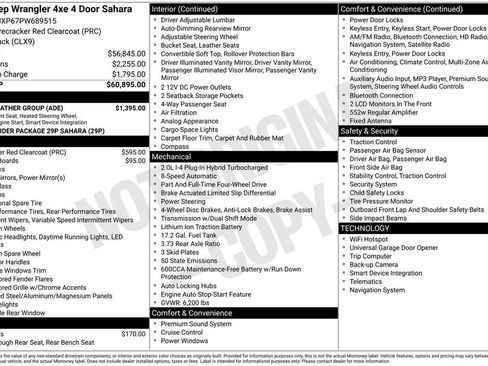 Used 2023 Jeep Wrangler Sahara 4xe w/ Cold Weather Group image 17