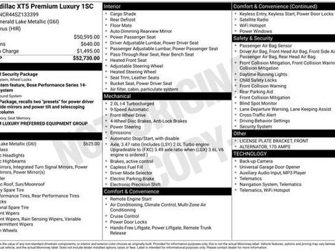 New 2025 Cadillac XT5 Premium Luxury image 27