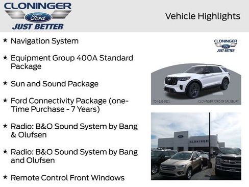 New 2026 Ford Explorer ST w/ Sun And Sound Package AWD/4WD image 11