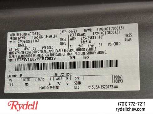 Used 2023 Ford F150 XLT image 22