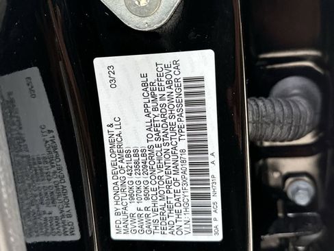 Used 2023 Honda Accord EX image 2