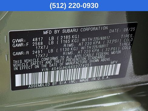 Certified 2025 Subaru Crosstrek 2.5i Wilderness w/ Crosstrek Mirror Package image 41