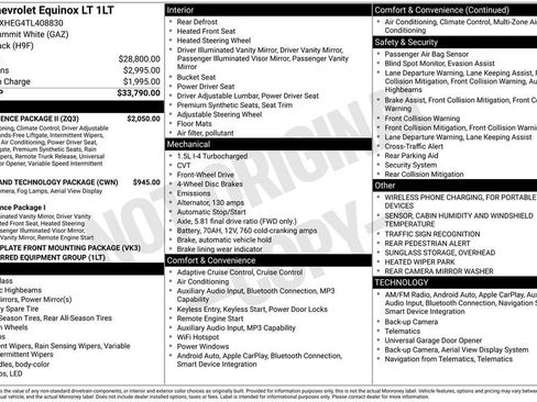 Used 2026 Chevrolet Equinox LT w/ Convenience Package II FWD image 11