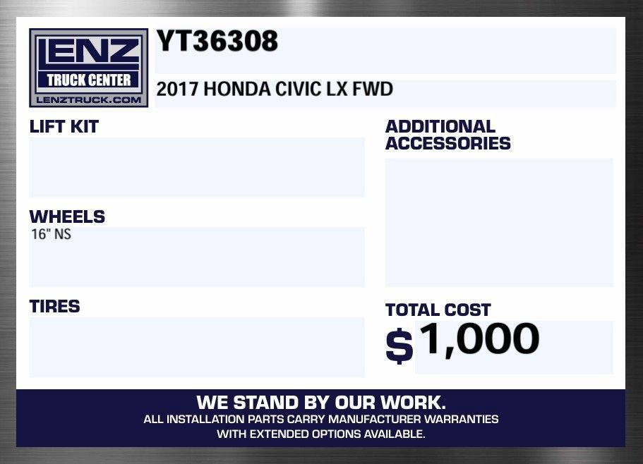 Used 2017 Honda Civic LX image 2