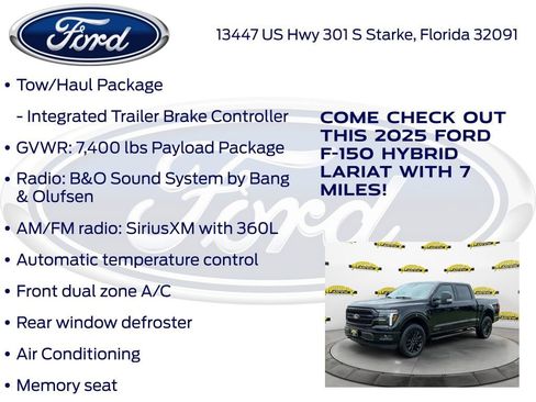 New 2025 Ford F150 Lariat w/ Equipment Group 501A Mid image 25