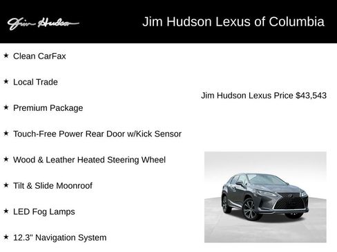 Certified 2022 Lexus RX 350 FWD w/ Premium Package image 3