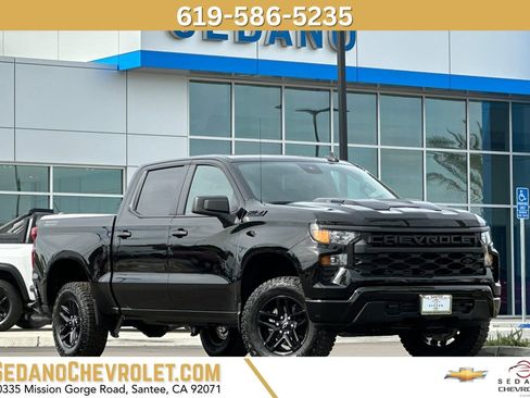 New 2026 Chevrolet Silverado 1500 Custom Trail Boss w/ Dark Appearance Package AWD/4WD image 1