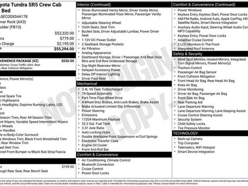 Used 2025 Toyota Tundra SR5 w/ SR5 Convenience Package AWD/4WD image 13