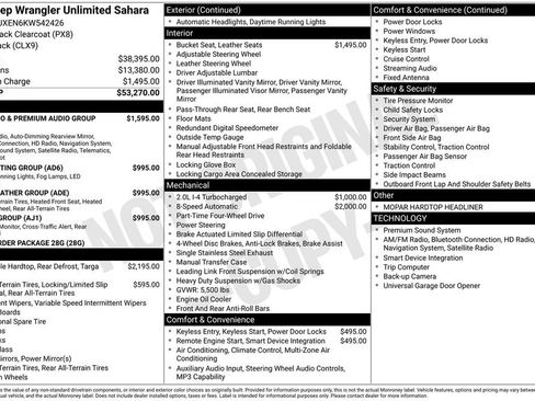 Used 2019 Jeep Wrangler Unlimited Sahara image 11