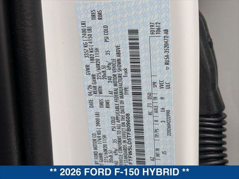 Used 2026 Ford F150 Lariat w/ Equipment Group 501A Mid AWD/4WD image 21