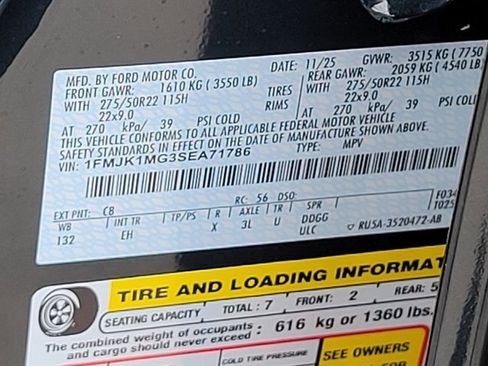 New 2025 Ford Expedition Max Platinum w/ Stealth Performance Package image 14