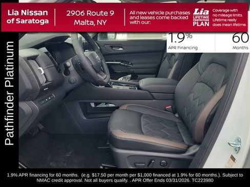 New 2026 Nissan Pathfinder Platinum image 12