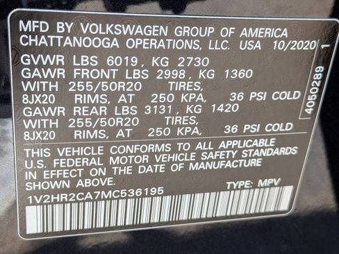 Used 2021 Volkswagen Atlas SE w/ Towing Package AWD/4WD image 24