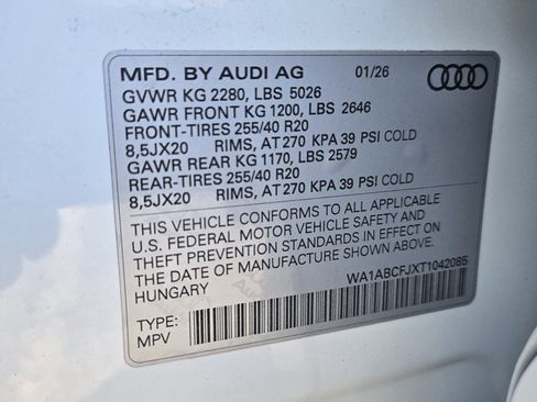 New 2026 Audi Q3 quattro 2.0T AWD/4WD image 33