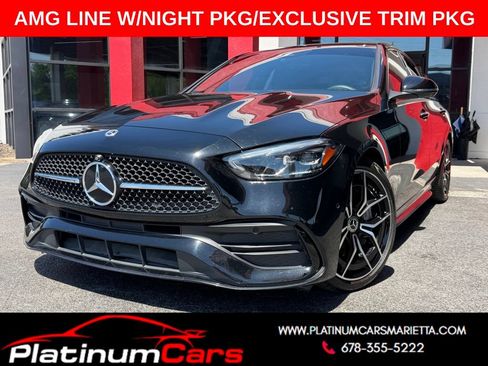 Used 2022 Mercedes-Benz C 300 Sedan w/ AMG Line w/ Night Package image 1