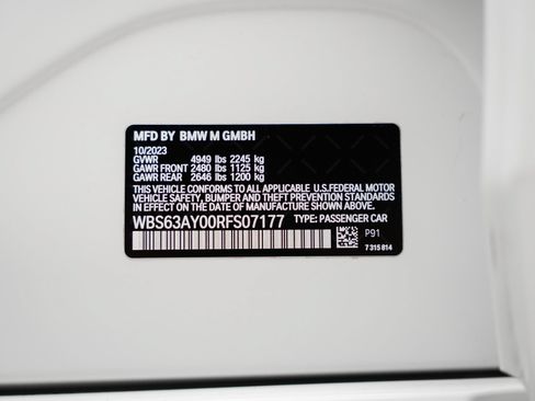 Used 2024 BMW M3 CS w/ M Driver's Package AWD/4WD image 63