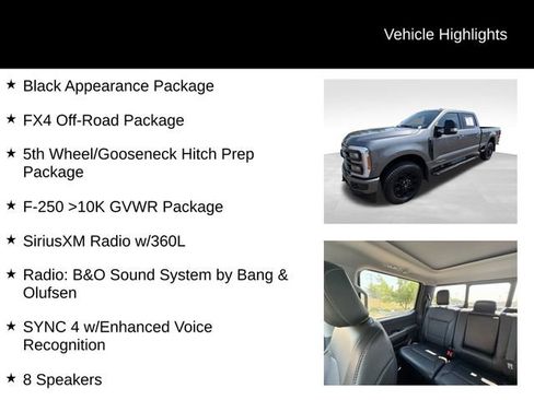 Used 2023 Ford F250 Lariat w/ Black Appearance Package AWD/4WD image 7