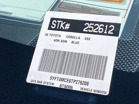 Certified 2026 Toyota Corolla XSE FWD image 24