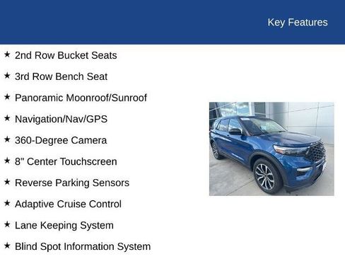 Certified 2022 Ford Explorer ST-Line w/ Class IV Trailer Tow Package image 33