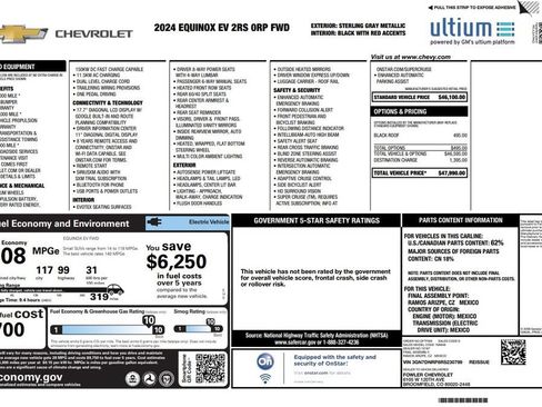 Used 2024 Chevrolet Equinox EV RS FWD image 3