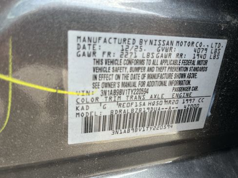New 2026 Nissan Sentra S w/ S Cold Weather Package FWD image 31