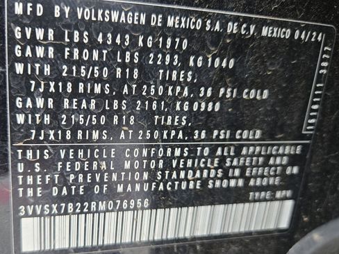 New 2024 Volkswagen Taos SE image 23
