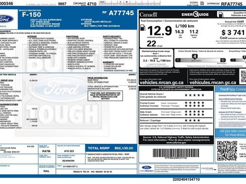 Used 2024 Ford F150 Tremor w/ Equipment Group 402A High image 3