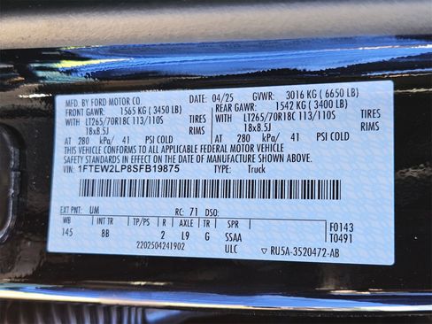 New 2025 Ford F150 STX w/ Equipment Group 201A FX4 image 21