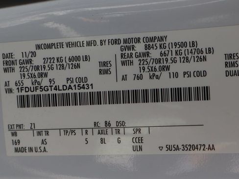Used 2020 Ford F550 2WD Regular Cab Super Duty image 49