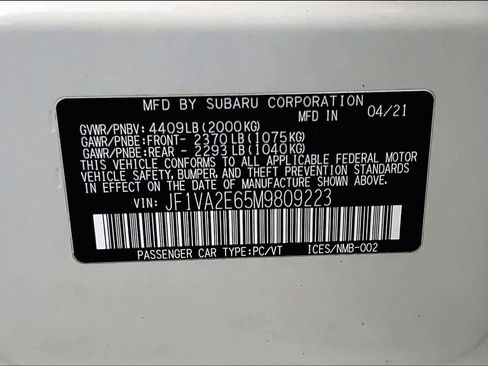 Used 2021 Subaru WRX STI image 36