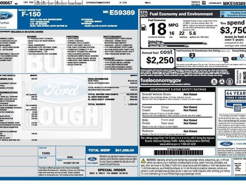 Used 2021 Ford F150 XL w/ Equipment Group 101A High AWD/4WD image 6