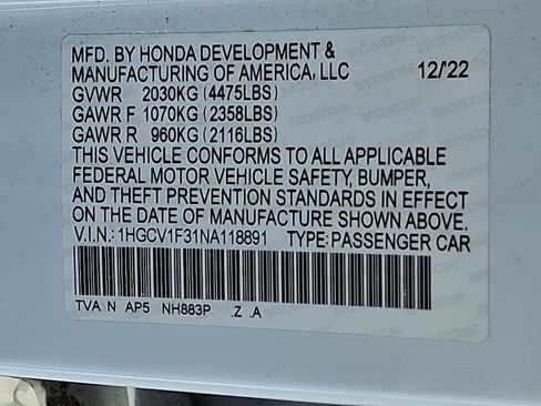 Used 2022 Honda Accord Sport image 27