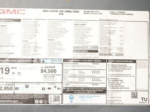 Used 2024 GMC Canyon Denali AWD/4WD image 64
