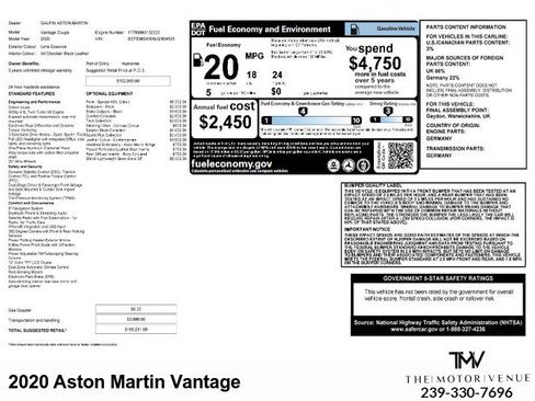 Used 2020 Aston Martin V8 Vantage Coupe image 27