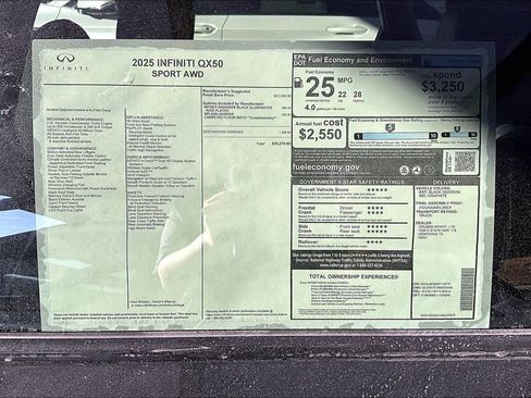 New 2025 INFINITI QX50 Sport image 23
