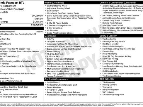 Certified 2026 Honda Passport RTL image 41