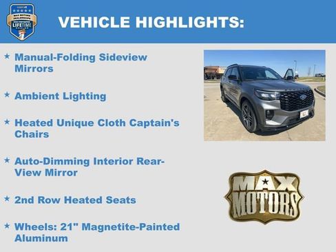 New 2026 Ford Explorer ST-Line w/ ST-Line Street Pack AWD/4WD image 15