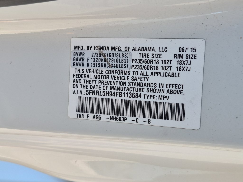 Used 2015 Honda Odyssey Touring Elite image 35